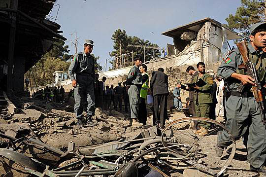阿富汗首都喀布尔市区-发生爆炸袭击